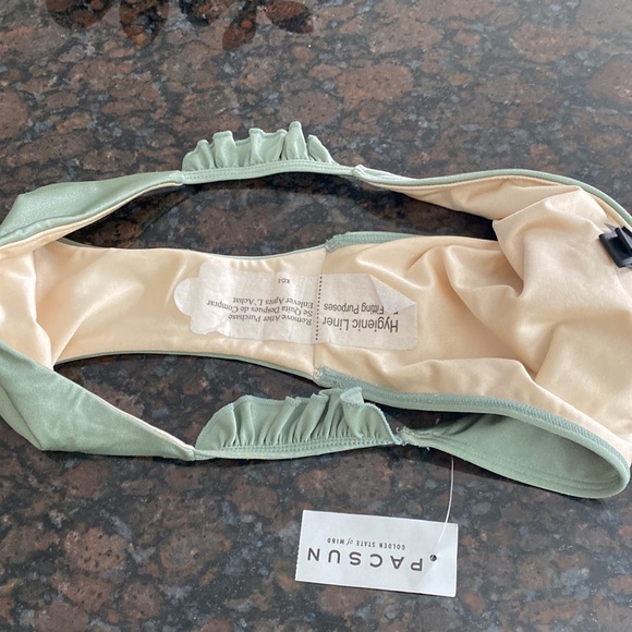 NWT bikini bottom sage color size LG by LA Hearts. - Picture 5 of 7